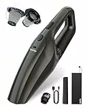 TANYO Aspirador de Mano, 12000Pa Potente Aspiradora de Coche sin Cable con Lavable Filtro Heap, Recargable Mini Aspiradora de Mano Kit Limpieza Coche para Pelo De Mascotas, Coche, Hogar