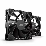 Mars Gaming MF-PROX2, Kit 2x Ventiladores 120mm, Sistema Anti-vibraciones, Ultra-silenciosos, Doble Conexión 3PIN + 4PIN, Negro