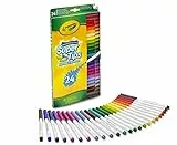 Crayola Rotuladores para Niños, Set de 24 Marcadores Lavables Supertips, No Tóxico, a Partir de 3 Años, Punta Multicolor, 24 Unidad (Paquete de 1)