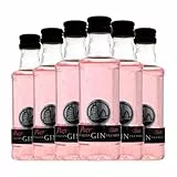 Ginebra Puerto de Indias Strawberry Botellín Miniatura 5 cl (Caja de 6 Botellín Miniatura de 5 cl)