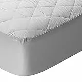 Pikolin Home - Protector de Colchón Acolchado y Transpirable Silktouch, Certificado Oeko-Tex, para Cama de 150, hasta 32 cm de Altura - Cubrecolchón 150 x 190/200 cm