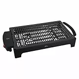 Jata EBQ2 - Electro barbacoa para interior y exterior. Sin humos ni olores. Totalmente desmontable. Cocina sano con agua. Superficie: 40 x 26 cm -1 Ud