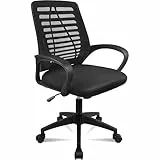 Silla de Oficina o Escritorio Ergonómica con Ruedas y Soporte Lumbar. Juvenil. Altura Regulable