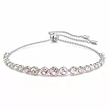 Swarovski Pulsera Imber Emily, Rosa, Baño de rodio