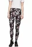 Urban Classics Ladies Soft Aop Leggings, Leggings, Mujer, Multicolor (Black Soft Flower), XXL