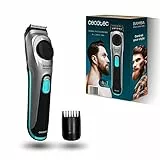 Cecotec Barbero con Dial de Ajuste Bamba PrecisionCare AllDrive Pro. 75 mins de Autonomía, 19 Ajustes de 1-10 mm, Cuchillas de Acero INOX con Revestimiento de Titanio y Batería de Litio