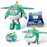 Super Wings Transforming Tino & Pet, Personajes Robot Transforming, Juguetes para Niños y Niñas de 3 4 5 6 7 8 años