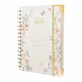 Grupo Erik Agenda 2026 Semana Vista A5 Raquel Beck, En Español - Agenda semanal Anual mujer Con Anillas y Pestañas - Incluye 4 páginas de Pegatinas, Marcapáginas, Ilustraciones y Planificador mensual