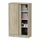 MUEBLES PITARCH | Armario Auxiliar Multiusos bajo Puertas Correderas para Limpieza, cocinas, galerías, despachos 120x74x33cm (Alto x Ancho x Fondo), Blanco, Colección Tibet