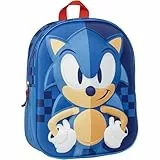 CERDÁ LIFE'S LITTLE MOMENTS - Mochila Niño Escolar - Sonic en 3D Con Cremallera y Asas Ajustables-Ergonómica y Cómoda - Unisex - Licencia Oficial