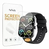 Frgnie Protector de pantalla compatible con reloj inteligente Zakotu de 1,96 pulgadas (6 unidades) HD flexible TPU compatible con reloj inteligente Jugeman, Coucur Y66, funda protectora de pantalla