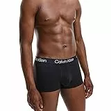 Calvin Klein Pack de 3 Calzoncillos Bóxer para Hombre Algodón Elástico, Negro (Black), S