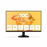 AOC 24B35HM2 Monitor 24' FHD, WLED, 100 Hz, VA, 1 ms MPRT, Adaptive Sync., Blue Light (1920x1080, 1x D-Sub, 1x HDMI 1.4) Negro