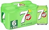 7UP Free Sin Azúcares Limón y Limón Verde Lata 6 x 33 cl
