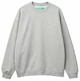 United Colors of Benetton Maglia G/C M/L 342zu1093 Sudadera sin Capucha, Gris, Hombre