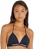 Tommy Hilfiger Top de Bikini Triangular con Relleno para Mujer, Azul (Desert Sky), M