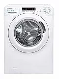 Candy Smart CS 14102DE/1-S, Lavadora 10 KG, 1400 RPM, Pantalla Digital y Mando, Tecnología NFC, Asistente de Voz, 15 Ciclos, 5 Rápidos, Planchado Fácil, Inicio Diferido 24H, Detector KG, 81 DB, Blanco