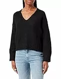 Pieces Pcnancy LS Reversible Cuello en V Noos BC Suéter, Negro, L para Mujer