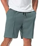 Curluriy Pantalones Cortos Gofre Hombre Casual Bermudas Shorts con Bolsillos Verano Conforta Sport Shorts