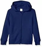 Amazon Essentials Sudadera de Forro Polar con Capucha y Cremallera Niño, Azul Marino, 8 años