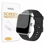 Frgnie 6 protectores de pantalla compatibles con Aeac, reloj inteligente Fitpolo, reloj de fitness de 1,85 pulgadas, HD, sin burbujas, flexible TPU para IDW28 Smartwatch Protector de pantalla