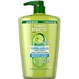 Garnier Fructis Shampoo Frueza & Brillo XXL con Vitamina B6, Niacinamida y Extracto de Pomelo para un cabello más fuerte y brillante, 1000ml