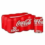 Coca-Cola Sabor Original - Refresco de cola - Pack de 12 Latas, 330 ml
