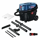 Bosch Professional 060197C100 Gas 12-25 PL-Aspiradora en seco y húmedo con Enchufe de Dispositivo y función de soplado, 25 litros, 1250 W