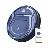OKP K2 Robot Aspirador Sin Escobillas, Succión de 2100 Pa, Superfino y Silencioso, Autocargable Aspiradora Robot, Compatible con App,Alexa,Google, Ideal para Pelo de Mascotas, Piso y Alfombra