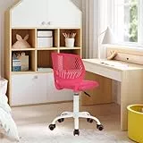 FurnitureR Silla Infantil de Escritorio Regulable en Altura, Colorida Silla Juvenil ergonómica con Respaldo y reposabrazos, Silla Infantil con 5 Ruedas, para niños de 3 a 10 años, Carga máxima 100 kg