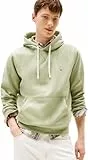 Tommy Hilfiger Hoodie Hombre Seasonal Fleece con Bolsillo Canguro, Verde (Earth Sage), L