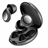 VKROBAG Tapones Oidos Ruido Dormir, Tapones Oidos Cancelacion de Ruido de Silicona 35dB, Negro