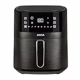 JOCCA - Freidora de Aire Caliente 6,5L| Freidora Sin Aceite| Air Fryer| Temporizador| Temperatura Ajustable| Cocina Sana| (Negro) Cocción Sin Aceite | Apagado Automático