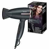 HC 25 de Beurer secador de viaje plegable con función de iones, potente secador de pelo, para un cabello suave y liso, para viajes, 1600 vatios, adaptación de tensión universal 110-120/220-240 V