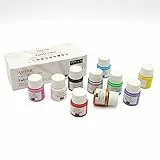 Artme Pinturas para tejidos y telas 10 Colores 20ml x10. Pintura acrílica para textiles, resistente al lavado, Recicla ropa, dibuja en bolsos, camiseta teñida o zapatillas deportivas.