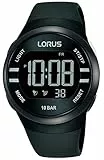 Lorus Reloj Digital para Hombres de Cuarzo con Correa en Silicona R2333NX9