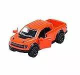 Majorette Premium Cars Ford F-150 Raptor, Naranja, Rojo