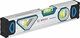 Bosch Professional - Nivel de burbuja magnético (25 cm, burbuja de doble visión)