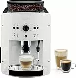 Krups Roma - Cafetera superautomática 15 bares de presión, 3 niveles intensidad café, cantidad ajustable 20 a 220ml, limpieza y descalcificación automático, molinillo integrado EA8105