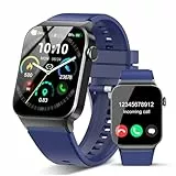 STECEi Reloj Inteligente Mujer con Llamada, 1,85' Smartwatch con 110+ Modos Deportivos, Monitor de Ritmo Cardíaco y Sueño, Impermeable IP68 Inteligente con DIY Esfera Reloj, Podómetro, Azul Marino