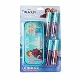 Lip Smacker Frozen Lip Gloss Set, Set de Maquillaje Inspirado en Frozen, 4 Brillos de Labios y una Bolsa de Celebración de Invierno Wonderland para tus Hijos