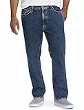 Amazon Essentials Pantalón Vaquero Elástico de Ajuste Recto - colores interrumpidos Hombre, Lavado Medio, 38W / 28L