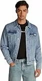 Calvin Klein Cazadora vaquera Hombre Slim Denim Jacket con bolsillos en el pecho, Azul (Denim Light), XL