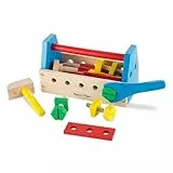 Melissa & Doug Juego de Herramientas de Madera, Caja de Herramientas, Juguetes de construcción, Juguetes educativos de Madera, Juguetes de Desarrollo, Regalo para niñas y niños de 3 4 5 6 7 años