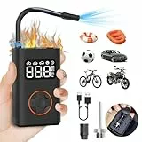 QiCYCLE N3 Portable Electric Air Compressor, Compresor de Aire portátil, Xiaomi Eco-Chain Fabricado (0.2 10.3 bar/3-150 PSI, 6 Modos, batería de 2500mAh, 18.5Wh, Carga USB-C, Pantalla LED)