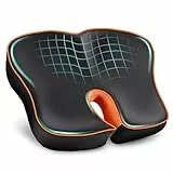 POOTACK Cojin Silla Oficina, Cojin Silla de Asiento Confort，Cojín Ergonómico Silla Oficina de Espuma de Memoria, Cojin Asiento Coche, Silla de Ruedas y Silla de Juegos