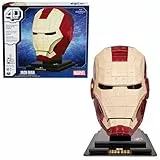 PUZZLES 4D - CASCO IRON MAN - Puzzle Marvel 3D - Iron Man Juguete - Rompecabezas 3D Juego Construcción - Puzzles para Adultos y Niños - 6069819 - Juguetes Niños 12 Años +