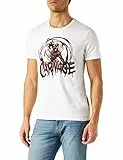 Marvel Mevenoxts135 Camiseta, Blanco, L para Hombre
