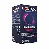 Control Preservativos Finissimo Senso. Caja Pack Ahorro 24 Condones Más Fino, Mayor Sensibilidad, Lubricados, Sexo Seguro. Disfruta de unos Preservativos con Ajuste Perfecto para una Relación Segura.