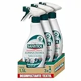 Sanytol – Spray Elimina Olores Desinfectante para Textiles, Elimina Malos Olores Persistentes y Neutraliza Alérgenos, Sin Lejía - Pack de 3 x 500 ml = 1,5L